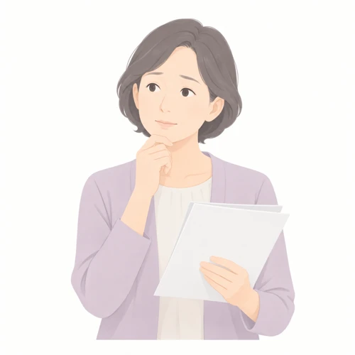 初めての葬儀の準備について考える女性